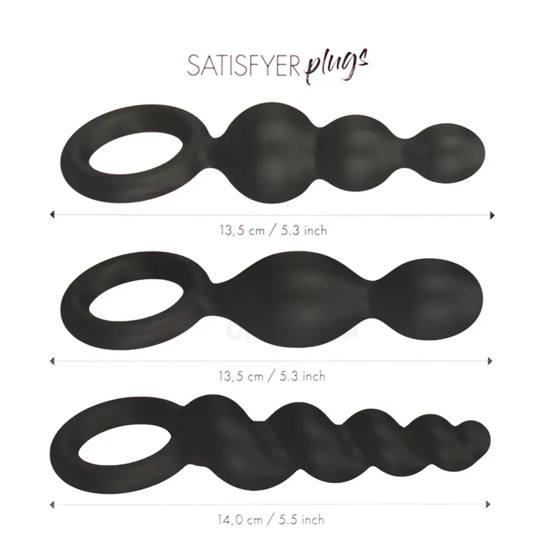 Plugs Anales Booty Call Negros Satisfyer