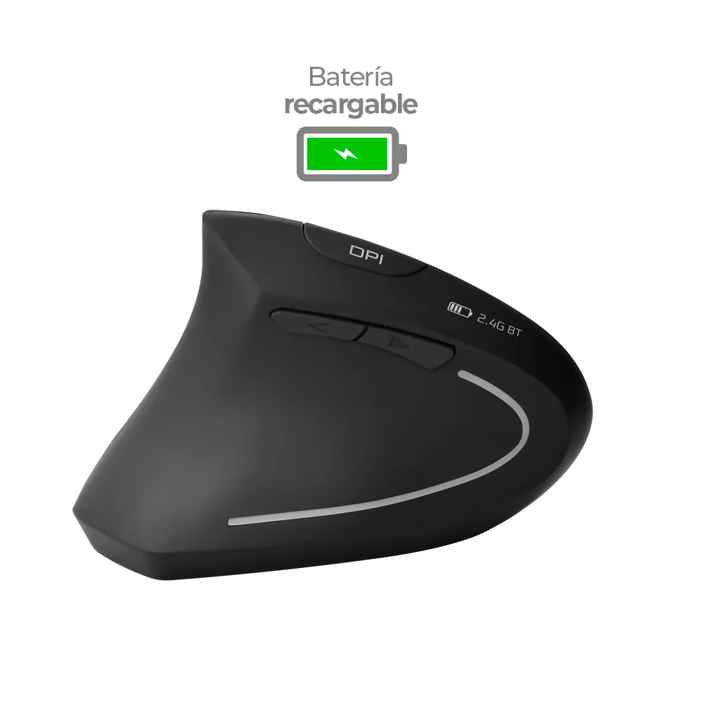 Mouse Ergonómico Vertical Recargable (Zurdo) JYR MIJR-025