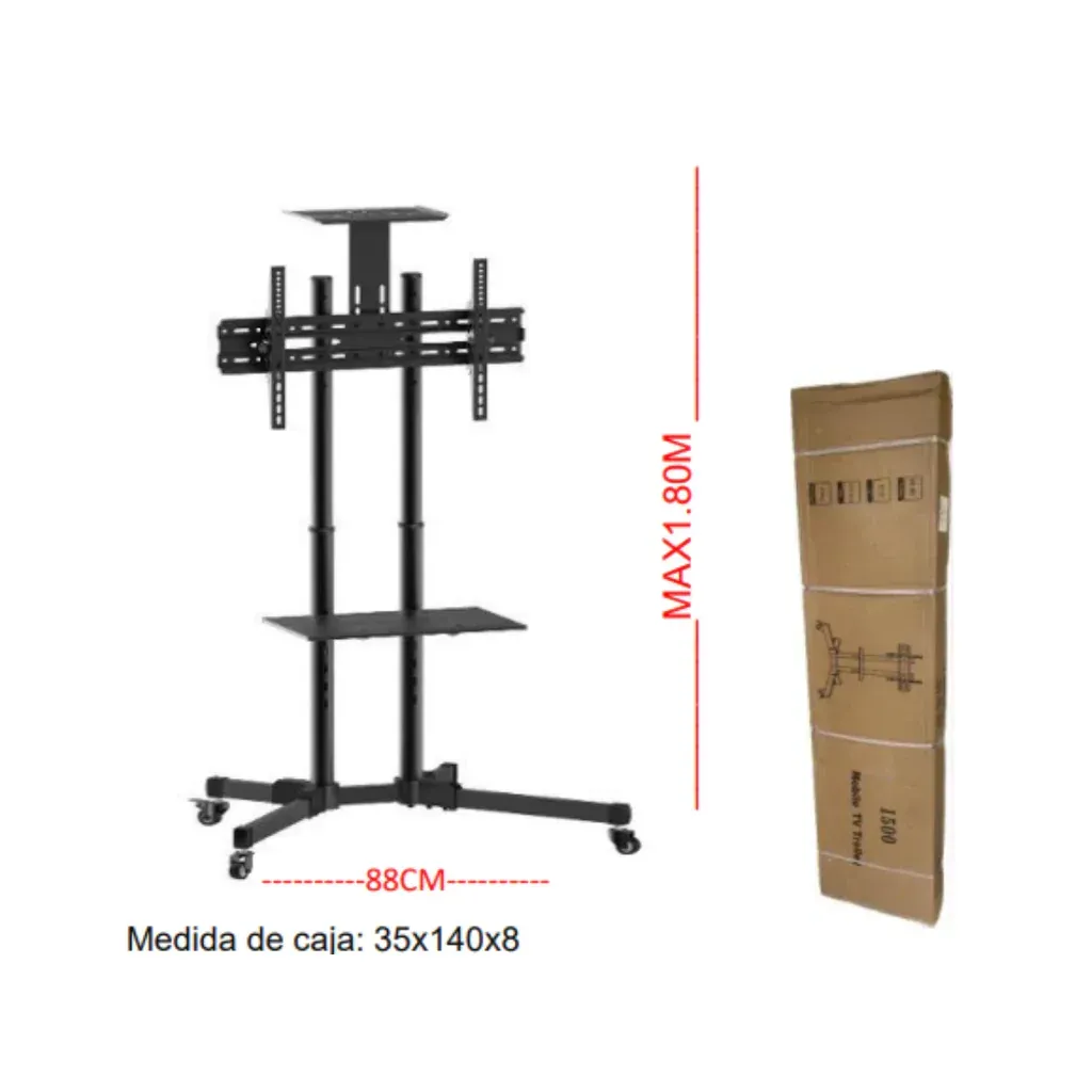 Soporte Para Tv 32 - 60 Pulgadas Pedestal Móvil Con Rodachines