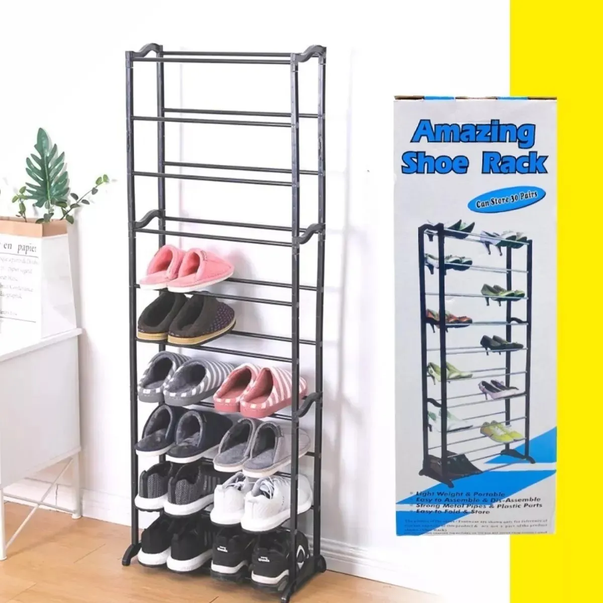 Organizador Zapatero 30 Pares 10 Niveles Amazing Shoe Rack