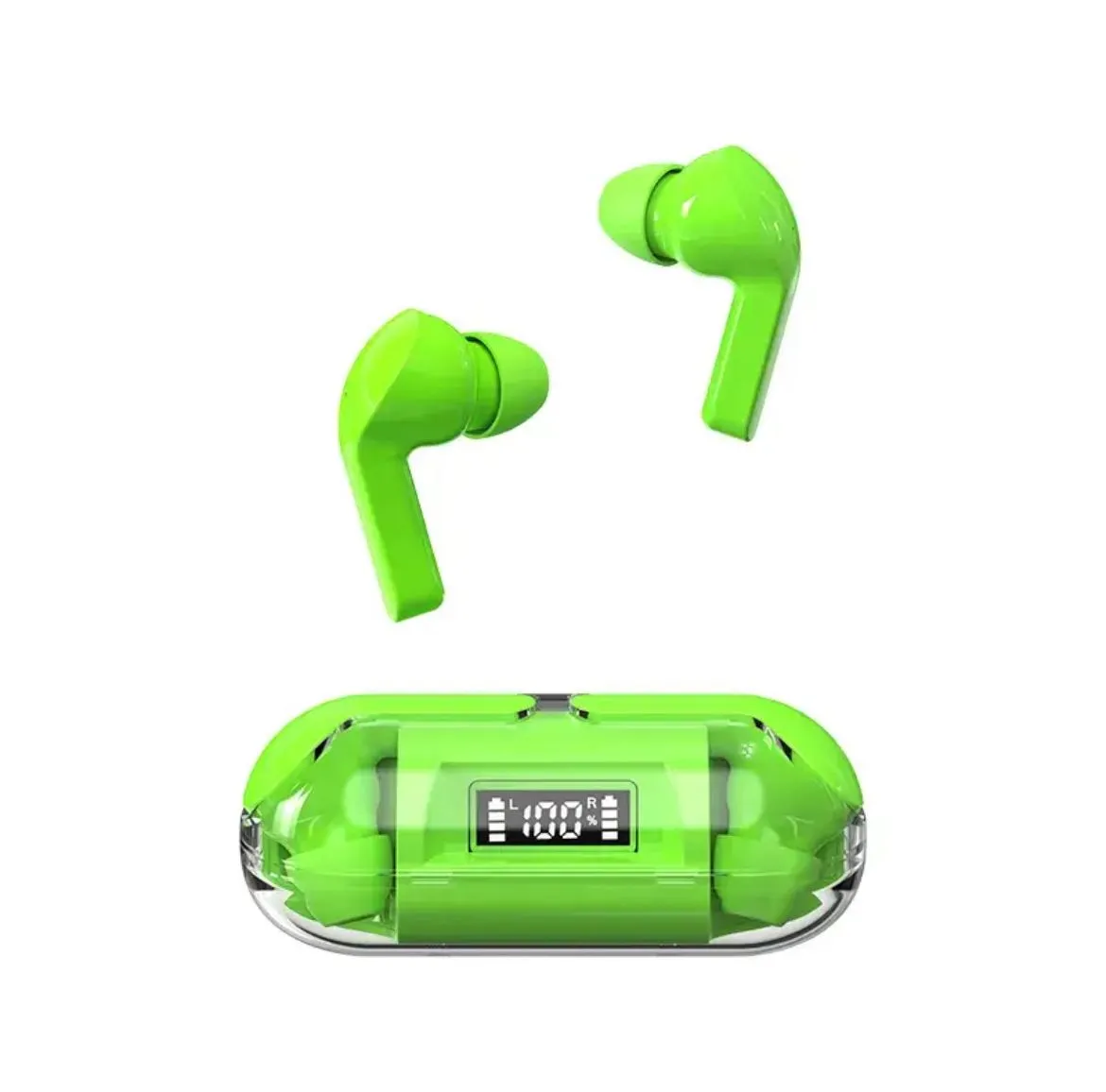 Auriculares Inalámbricos TM20 Transparentes Con Pantalla LED Bluetooth 5,3