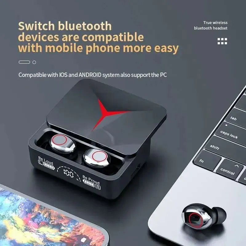 Auriculares M90 Pro Gamer Bluetooth 5.2 Tws Deportivos Power Bank