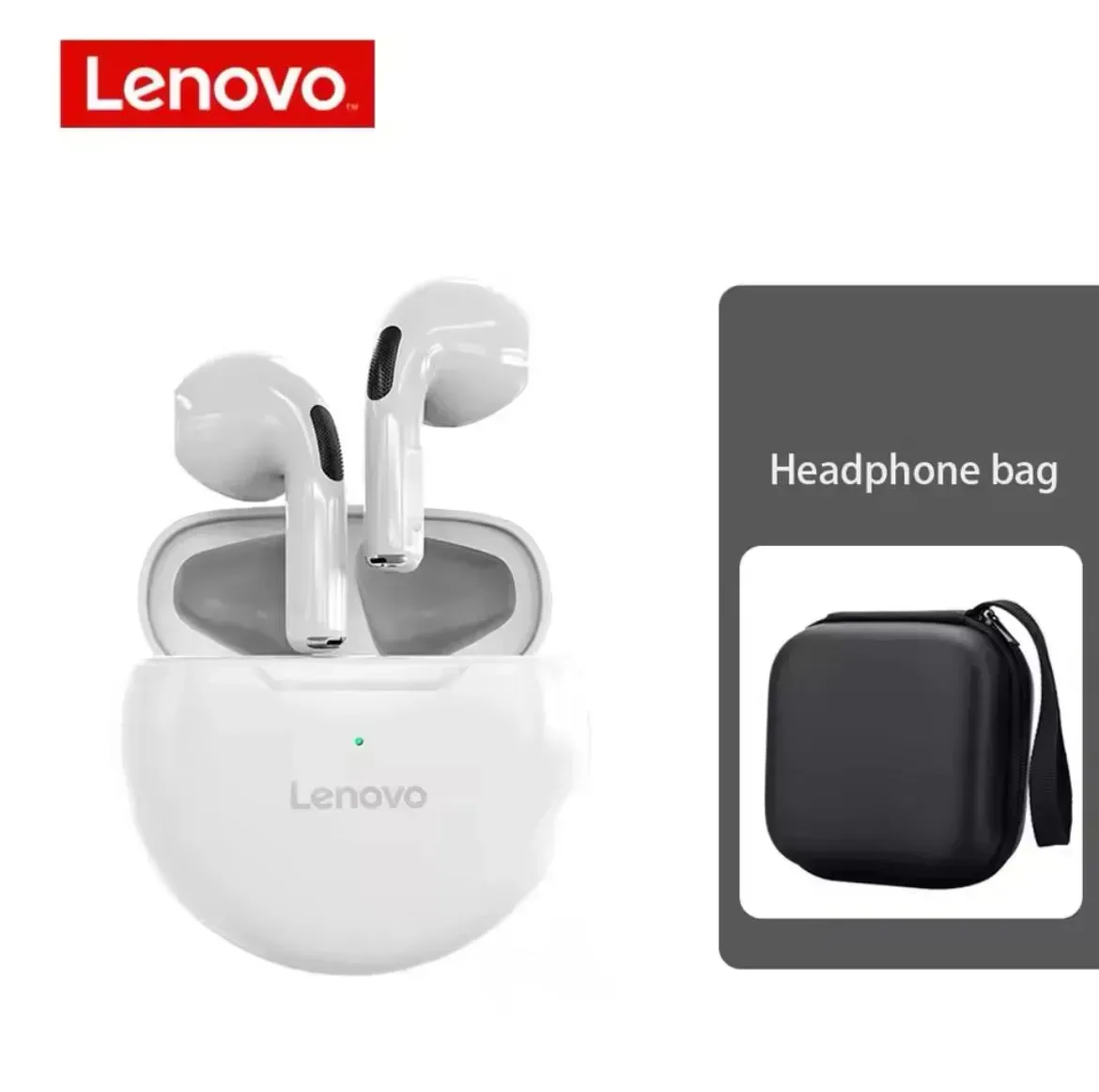 Auriculares Originales Lenovo Inalámbricos HT38 Bluetooth 5,0 + Headphone Bag