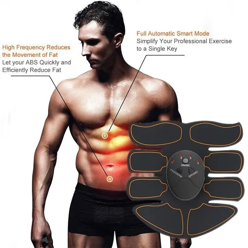 Estimulador Muscular Eléctrico Inalámbrico Abdominal ABS Gimnasia Pasiva