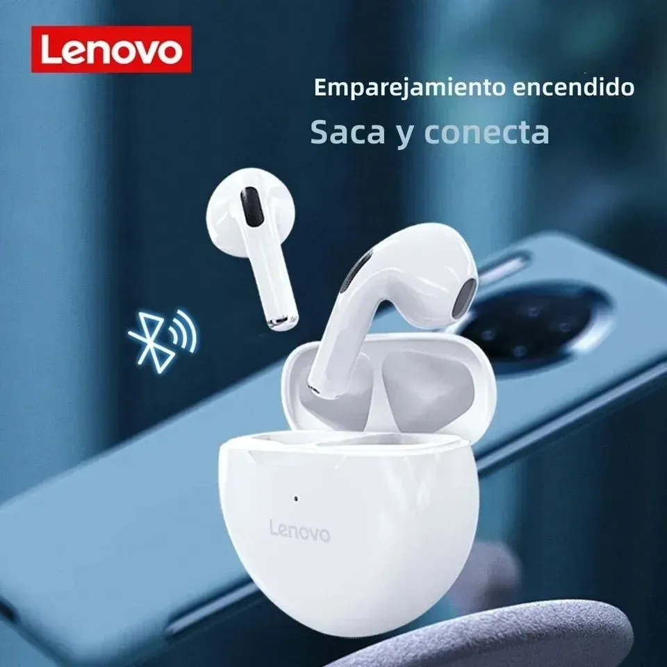 Auriculares Originales Lenovo Inalámbricos HT38 Bluetooth 5,0 + Headphone Bag