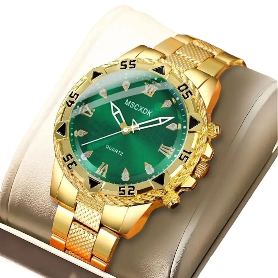 Reloj Con Esfera Grande Redonda Para Hombre