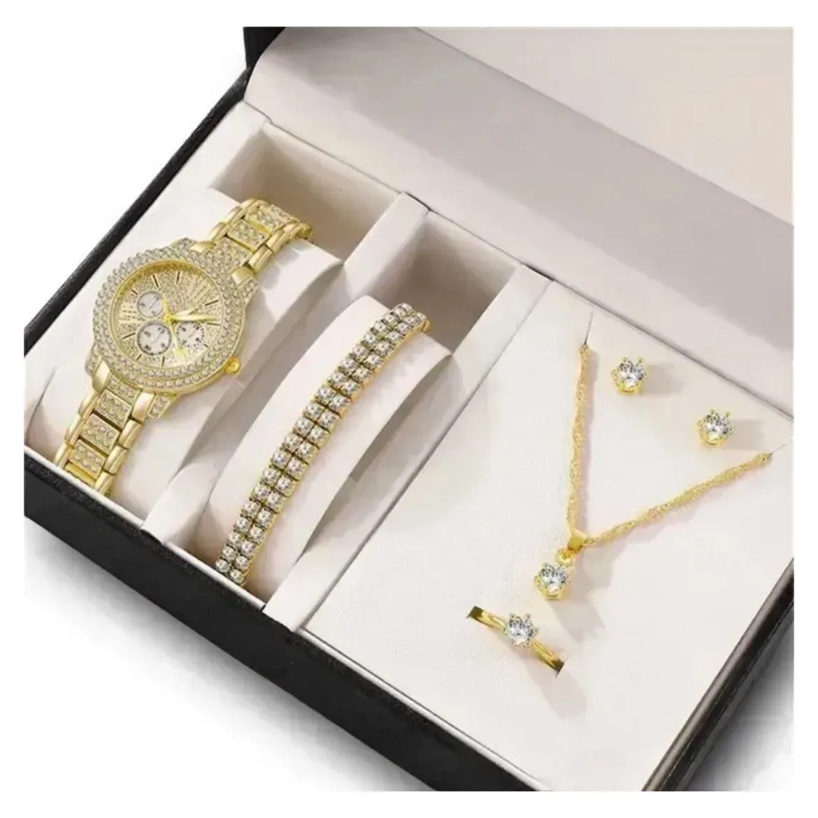 Conjunto De 6 Piezas De Reloj De Lujo Para Mujer