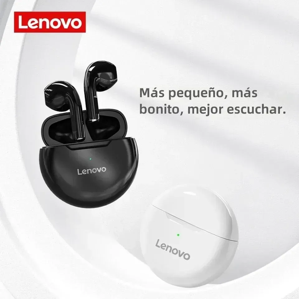 Auriculares Originales Lenovo Inalámbricos HT38 Bluetooth 5,0 + Headphone Bag