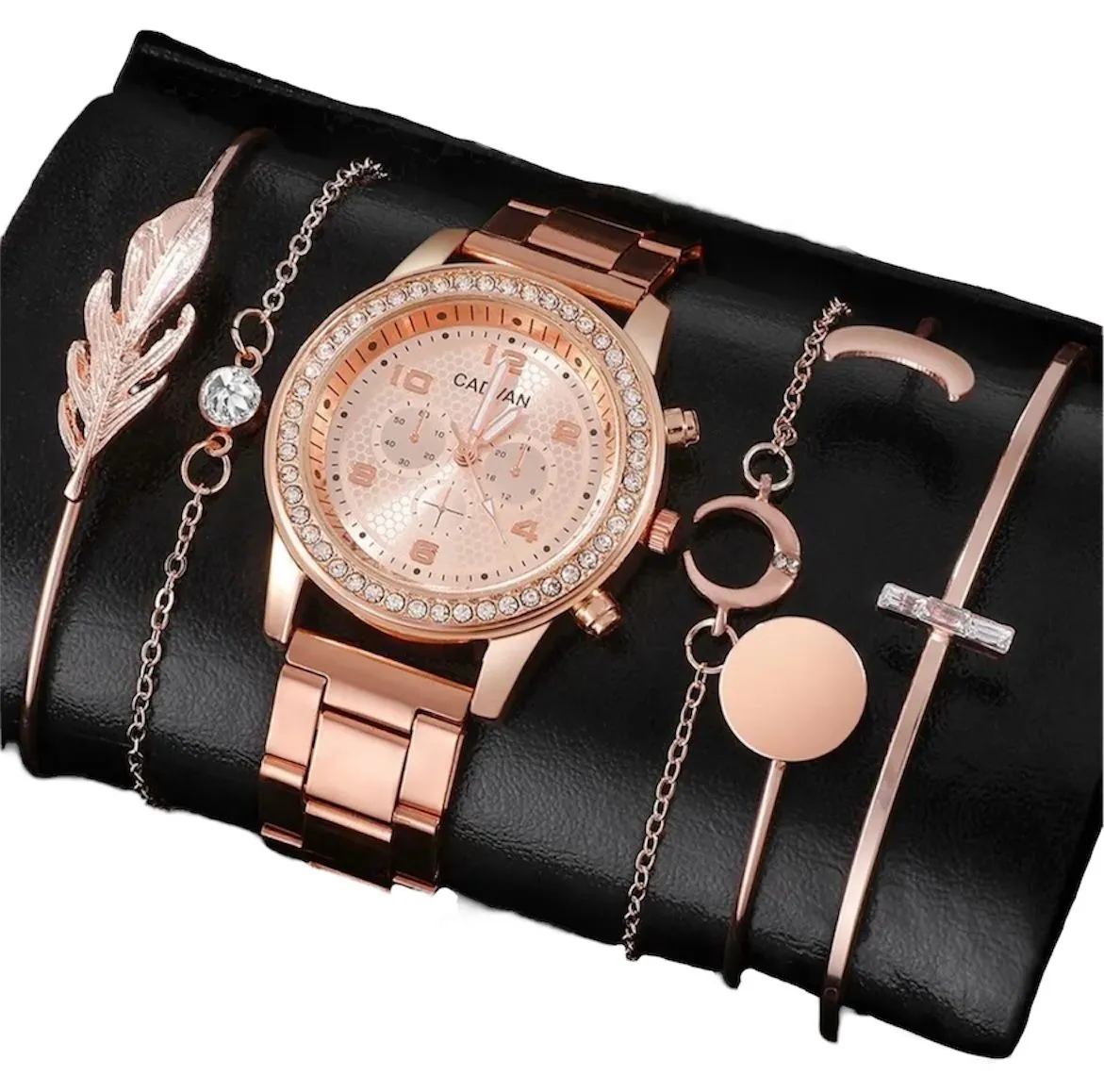 Conjunto De 6 Piezas Para Mujer Reloj De Cuarzo De Lujo