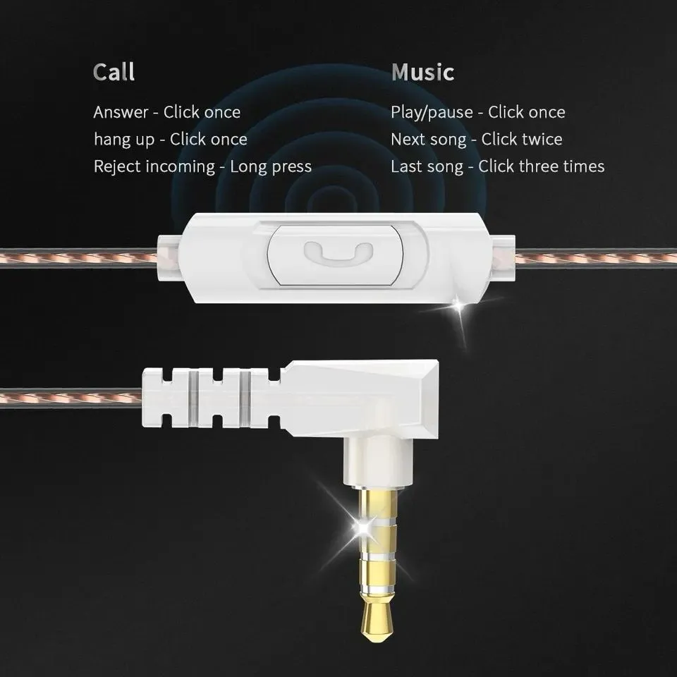 Audifonos Deportivos Qkz Ak6 Con Cancelación De Ruido 