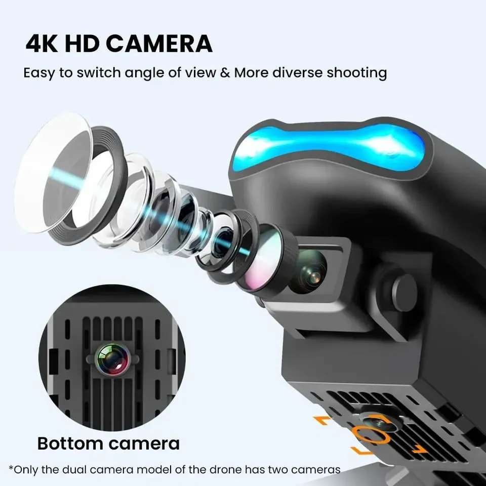 Drone E99 K3 Pro Con Doble Cámara De Alta Sujeción HD 4k Plegable