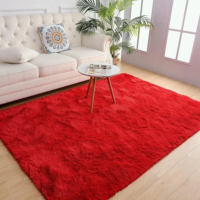 Alfombra Peluche 170x120 Cm Para Sala Habitación