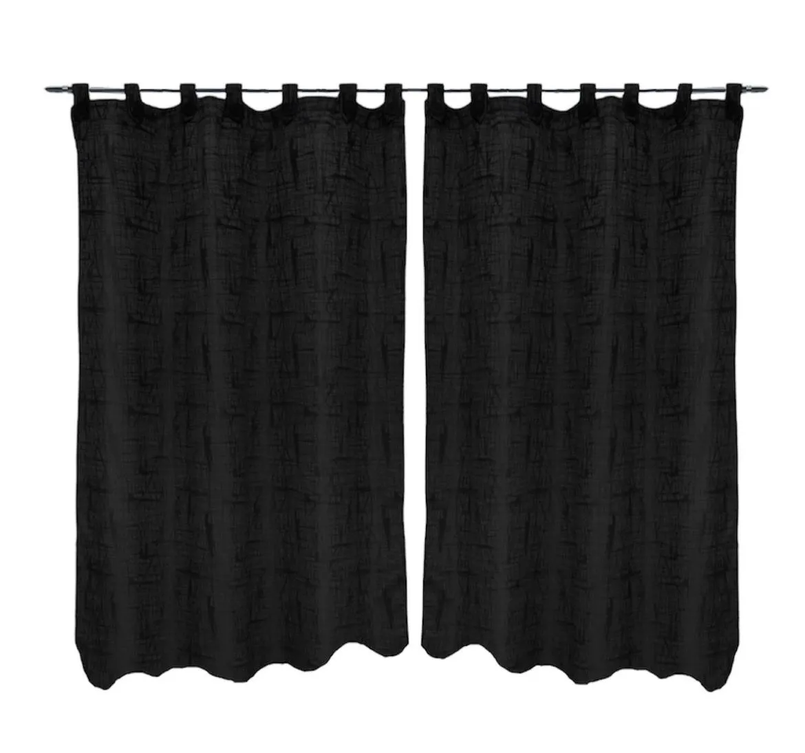 Juego Cortinas Jacquard 270x220 Cm