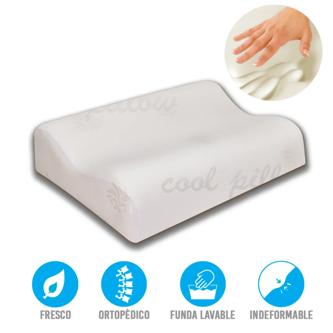 Almohada Ortopédica Cervical Viscoelástica Spumagic