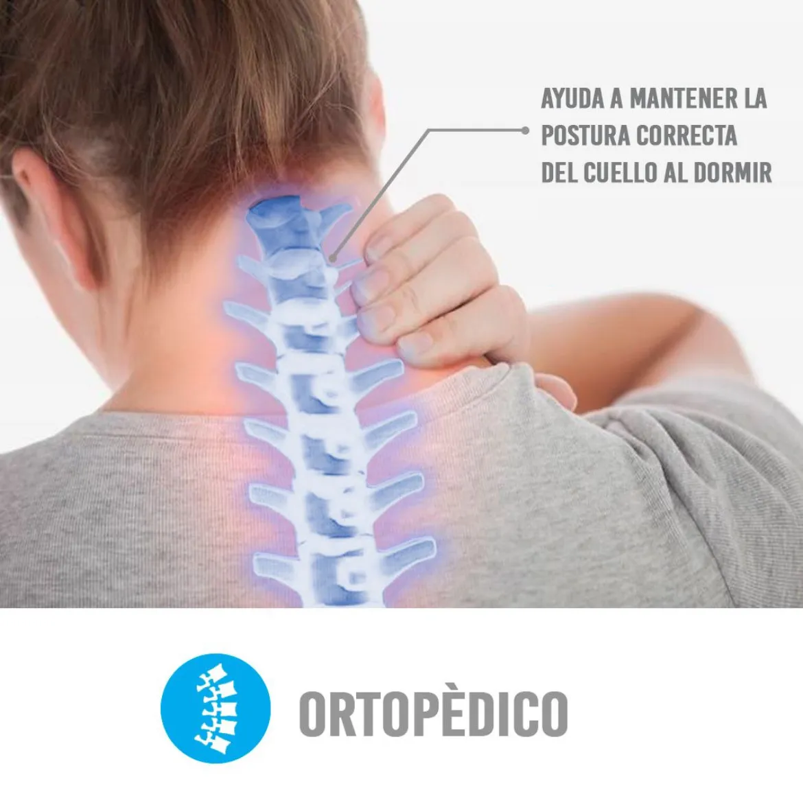 Almohada Ortopédica Cervical Viscoelástica Spumagic