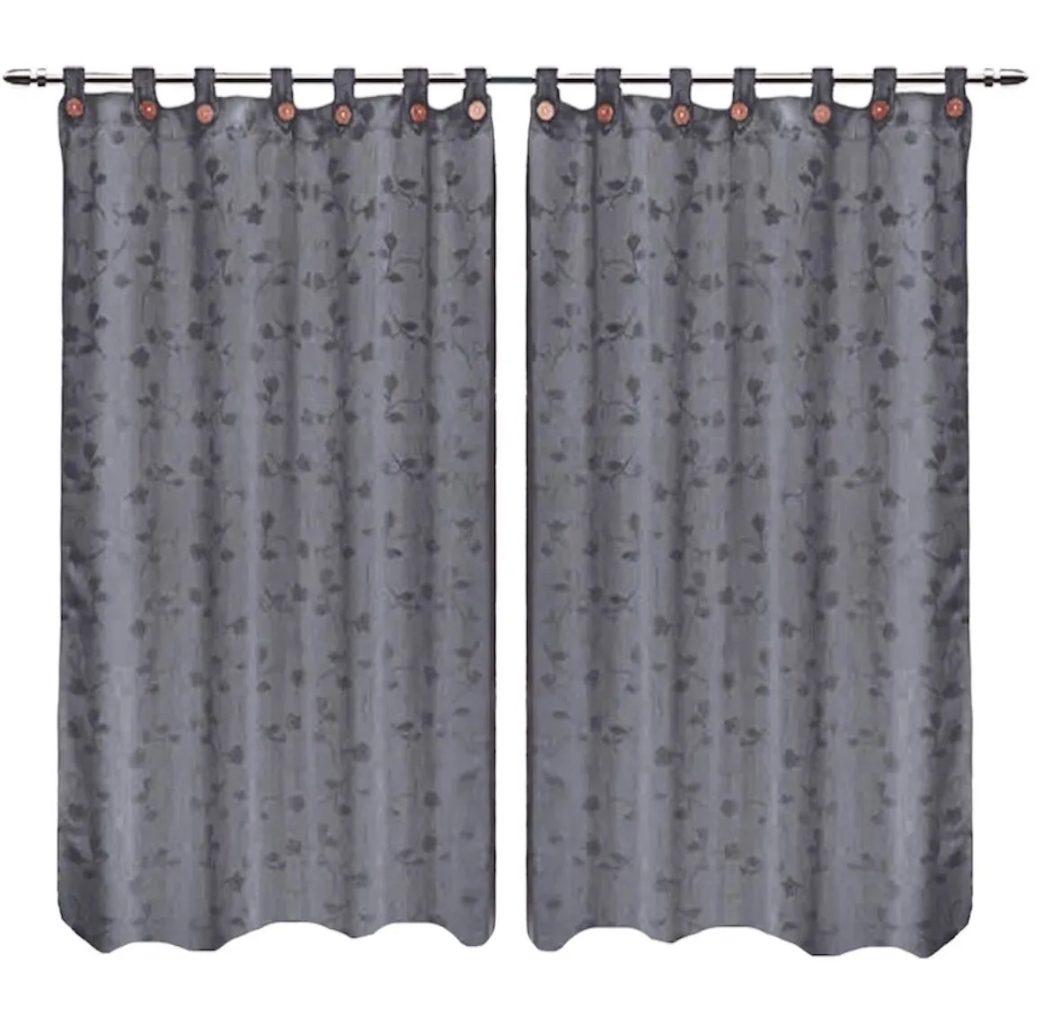 Juego Cortinas Jacquard 270x220 Cm