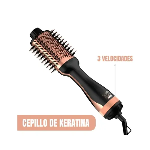 Cepillo Secador Y Moldeador Para Cabello Keratin 3d Pro