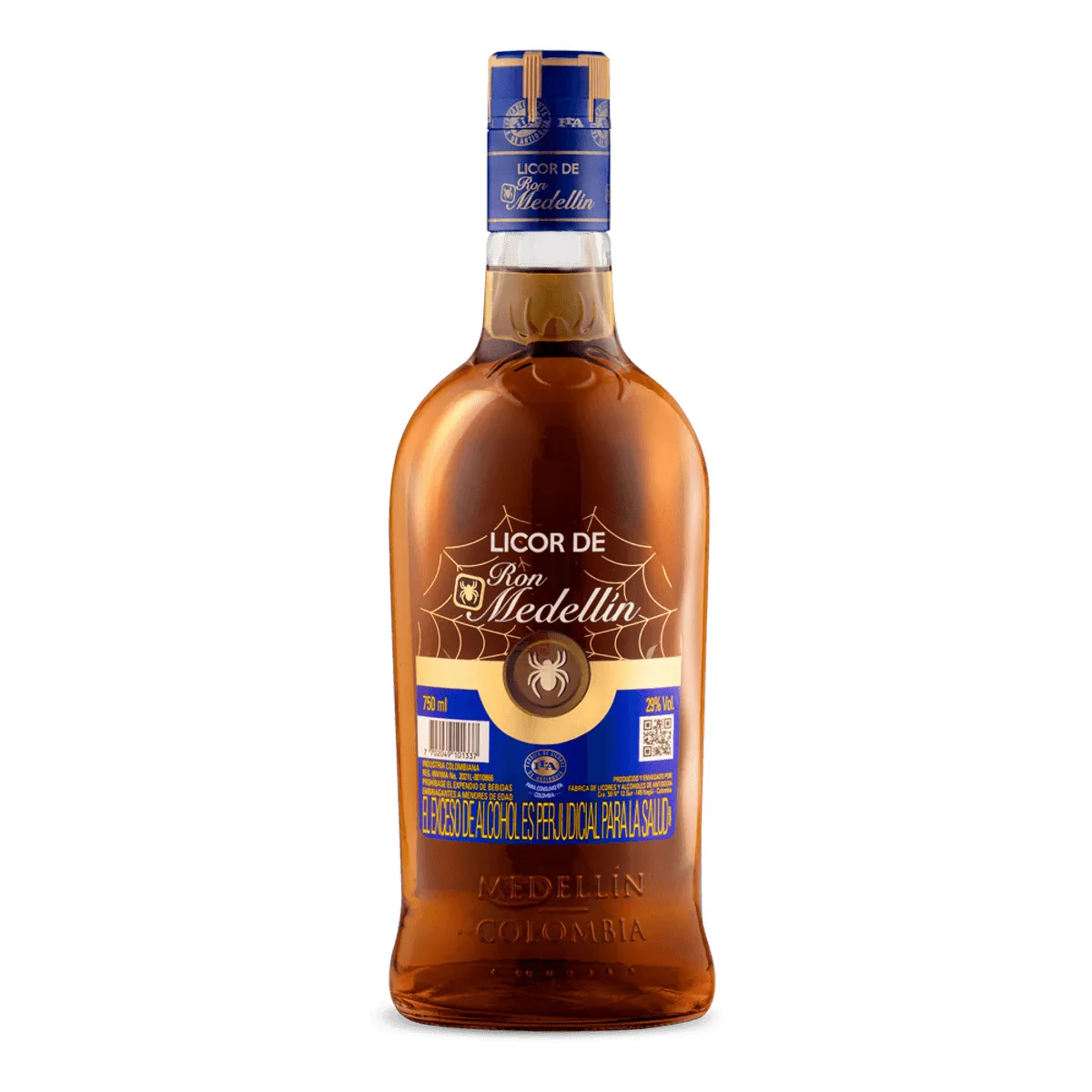 Licor Ron Medellin Botella X750Ml