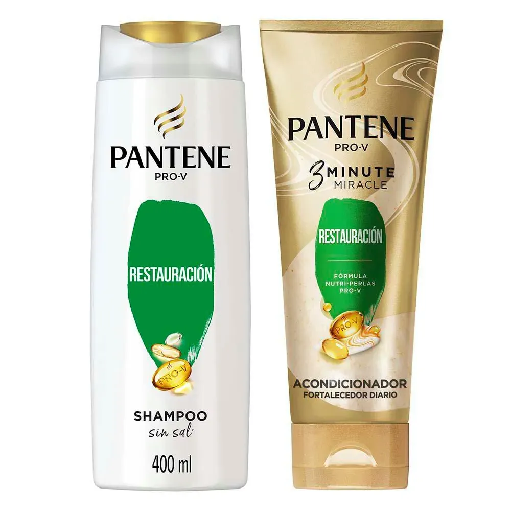 Shampoo Pantene Restauración X400Ml + Acondicionador X170Ml