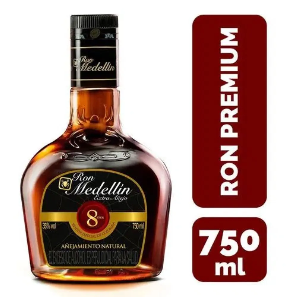 Ron Medellín Extra Añejo 8 Años X750Ml