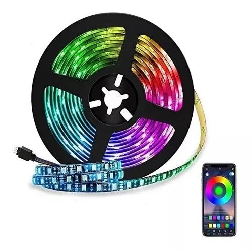 Cinta Led Rgb Bluetooth  Música 5 mts