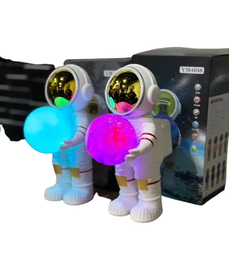 Lampara Luz Led RGB Astronauta Con Parlante 