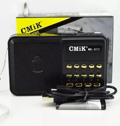 Radio Parlante Portátil Bolsillo Usb Sd Análogo Recargable