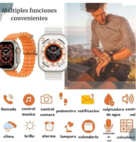 Reloj Inteligente SmartWatch Inalambrico T800 ULTRA 2