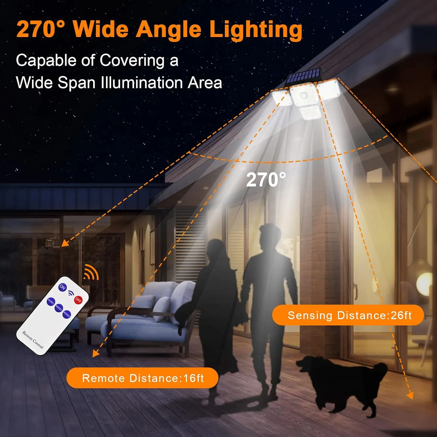 Lamparas Solares Para Exteriores, 231 Led Con Sensor De Movimiento