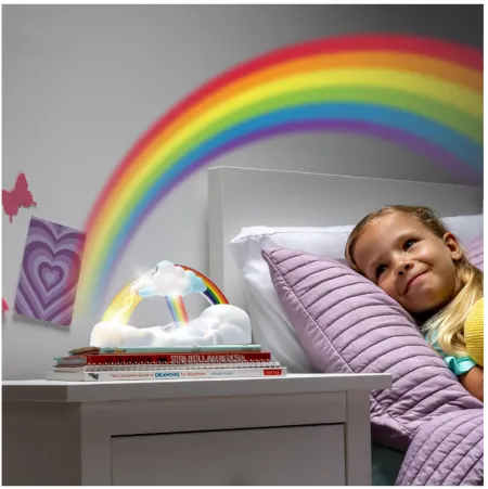 Lampara de luz arcoíris interactivo con sonido- lampara rainbow educativa 