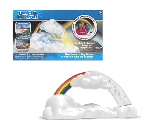 Lampara de luz arcoíris interactivo con sonido- lampara rainbow educativa 