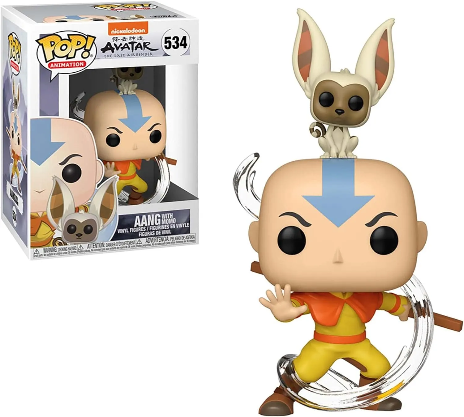 Funko Pop! Animación: Avatar - Aang Con Momo