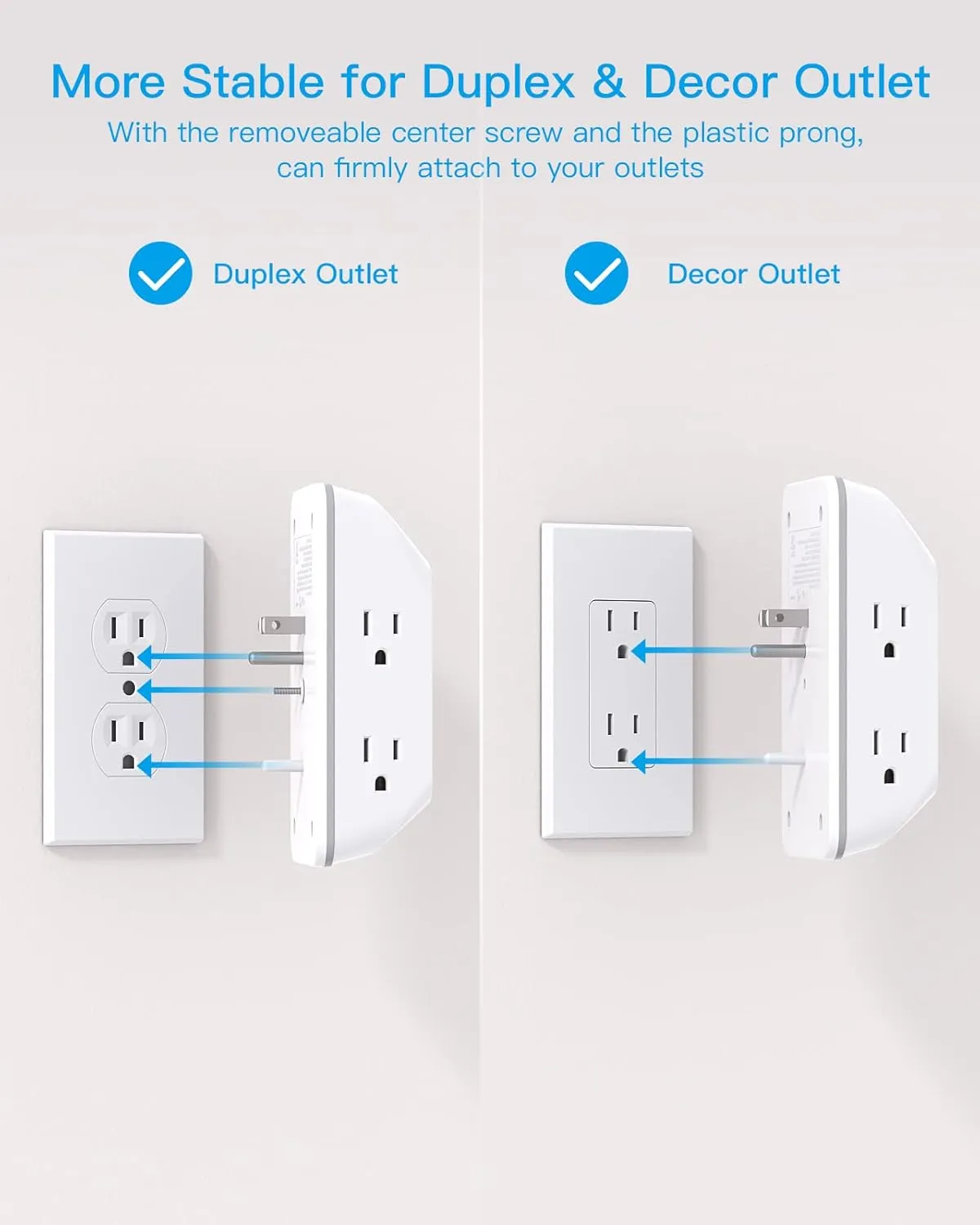  Multitoma Protector Voltaje Inteligente Cargador Pared