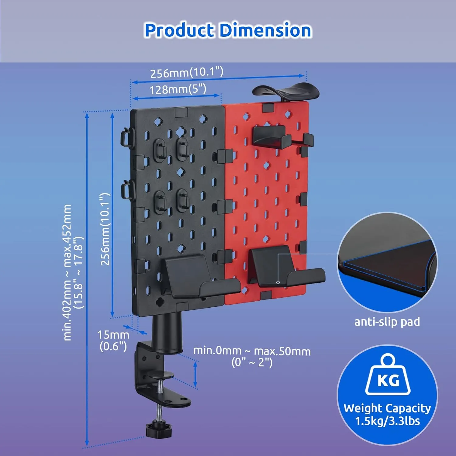  Soporte Para Audífonos y Control Para Escritorio, Base Modular Giratorio Con  Ganchos Para Cable  Marca PUTORSEN