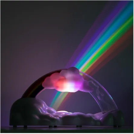 Lampara de luz arcoíris interactivo con sonido- lampara rainbow educativa 