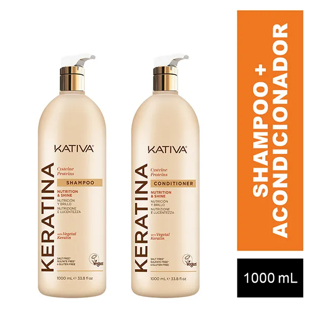 Kit Shampoo Y Acondicionador Keratina  Kativa 