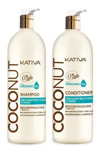 Kit Shampoo,  Acondicionador y Tratamiento Coconut Kativa 