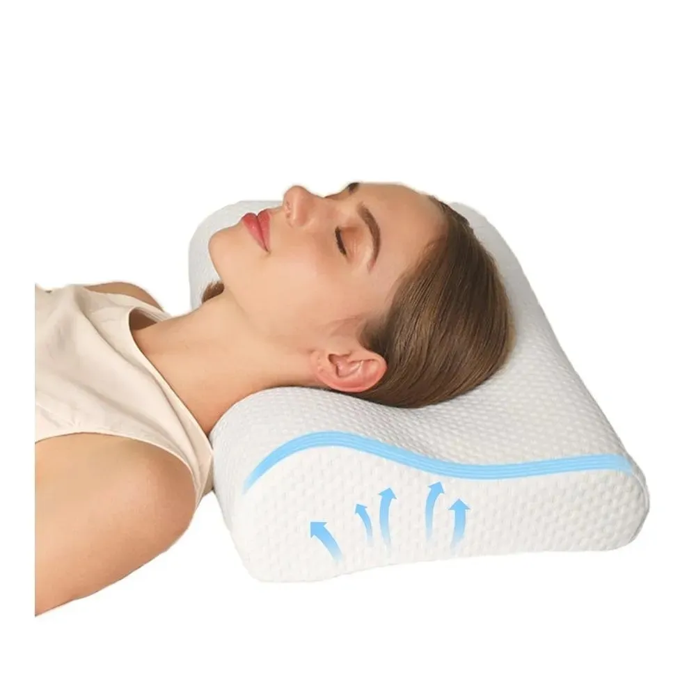 Combo Dos Almohada Memory Pillow Ortopédica Indeformable Con Aloe Vera