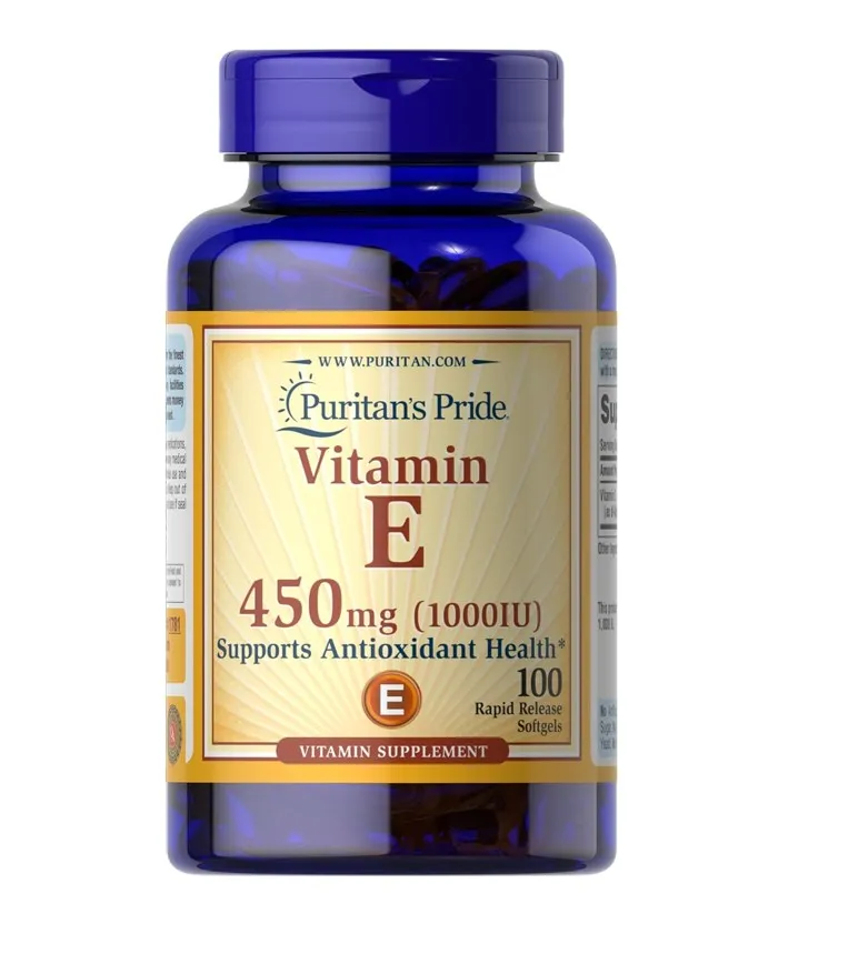 Vitamina E 1000 Iu 450mg Americana Puritan's Pride 100 Softgels