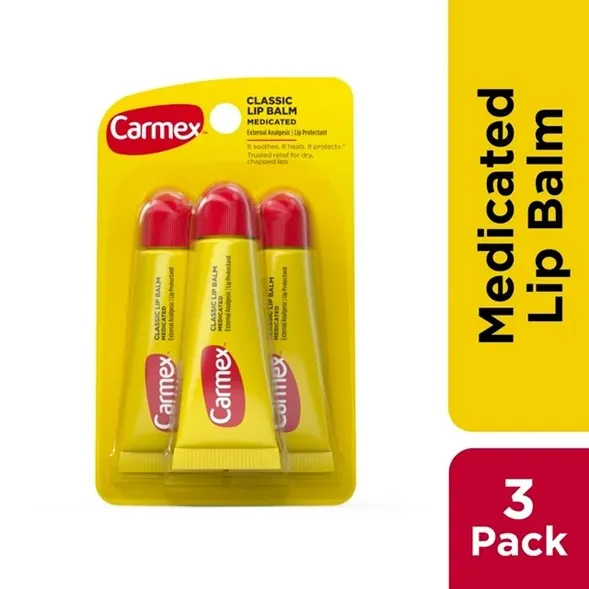 Carmex Balsamo Labial Medicado Clásico x 3