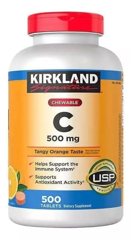 Vitamina C 500mg Kirkland X 500 Tabletas