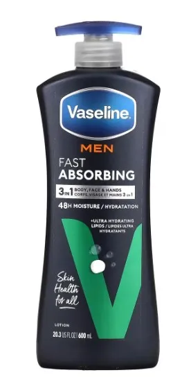 Locion Corporal Para Hombre Marca Vaseline 600ml 