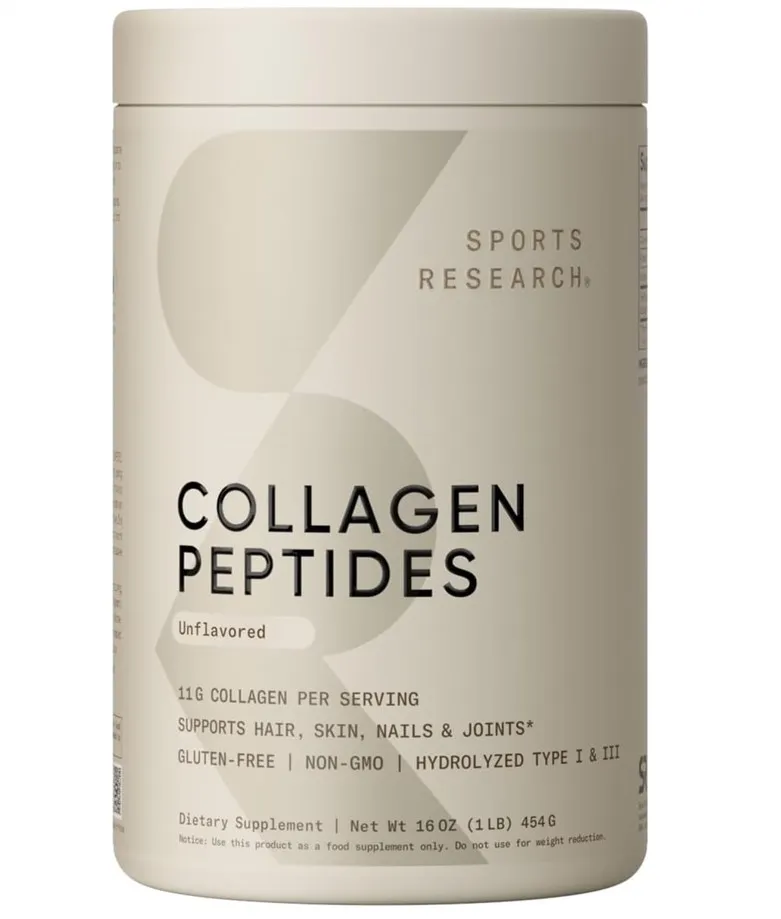 Collagen Peptides (Colageno Hidrolizado) Sports Research 1 Libra