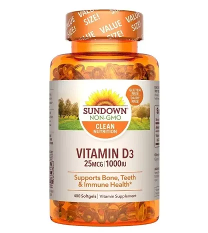 Sundown Vitamina D3 No OGM 1000 IU, 400 Softgels