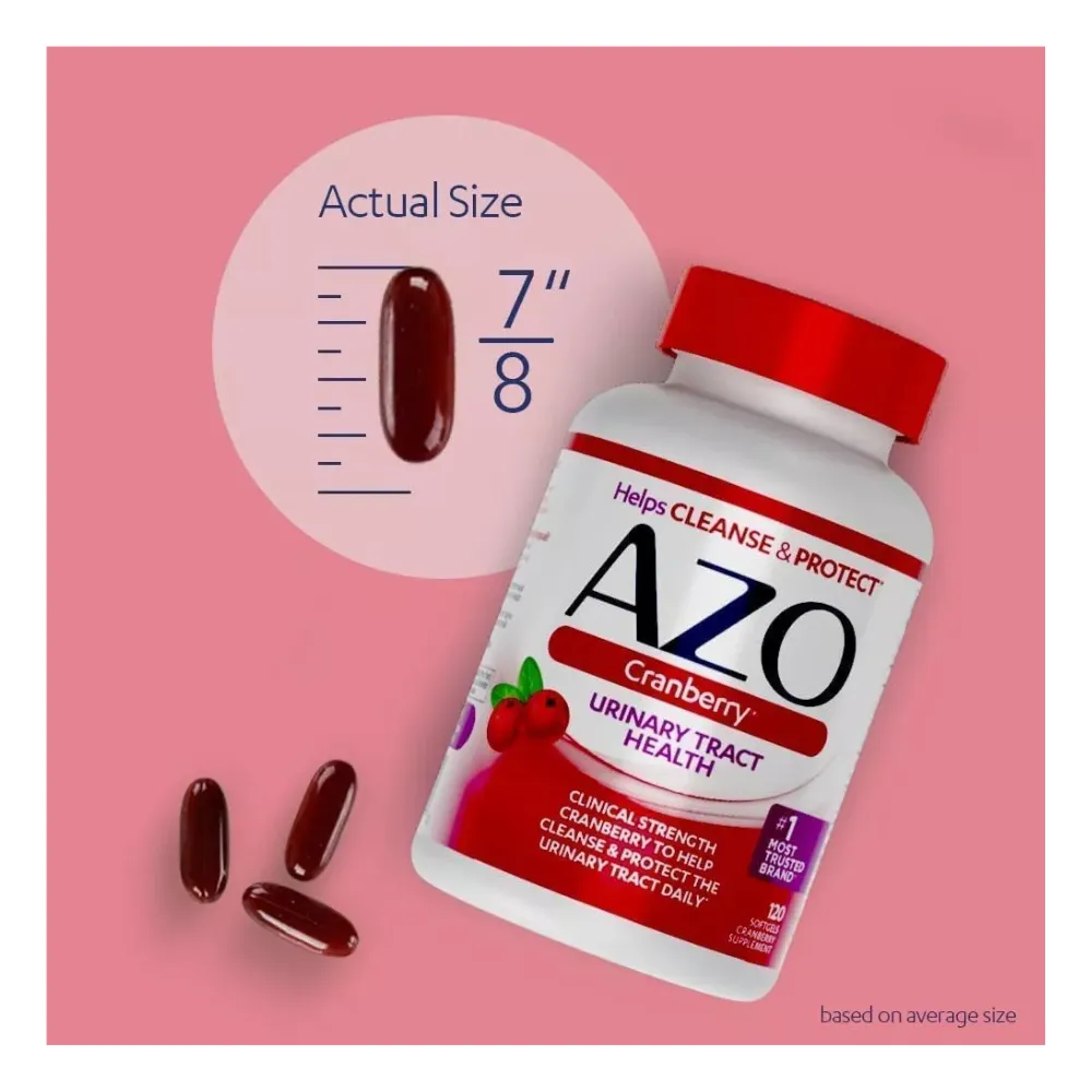 Azo Arándano Tracto Urinario Cranberry Vitamina C 100 Cap