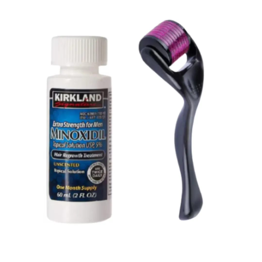 Minoxidil Kirkland 5 %60ml + Dermaroller 