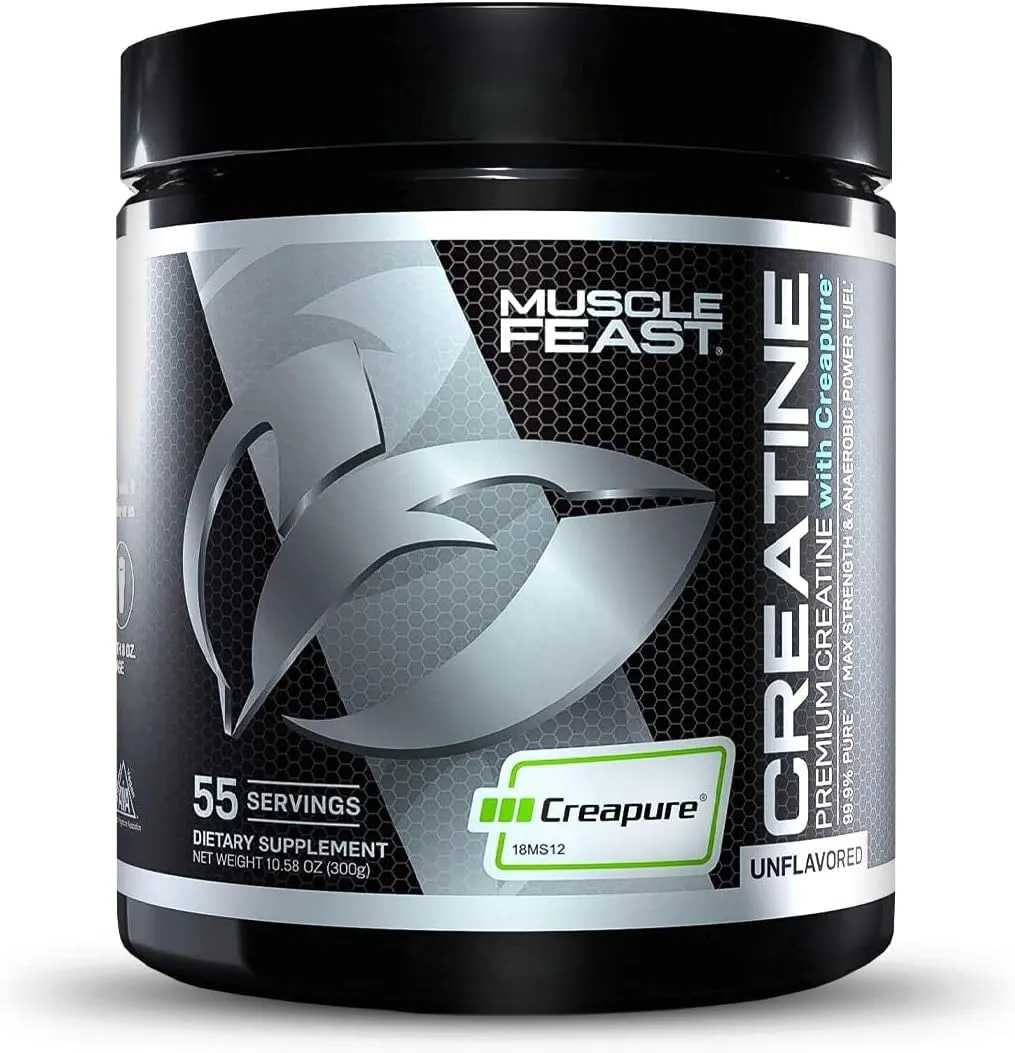 Muscle Feast Polvo Monohidrato De Creatina Creapure 300 Gramos