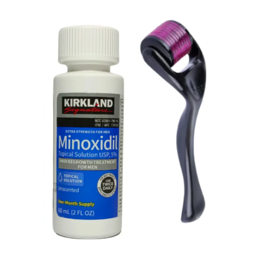 Minoxidil Kirkland 5 %60ml + Dermaroller 