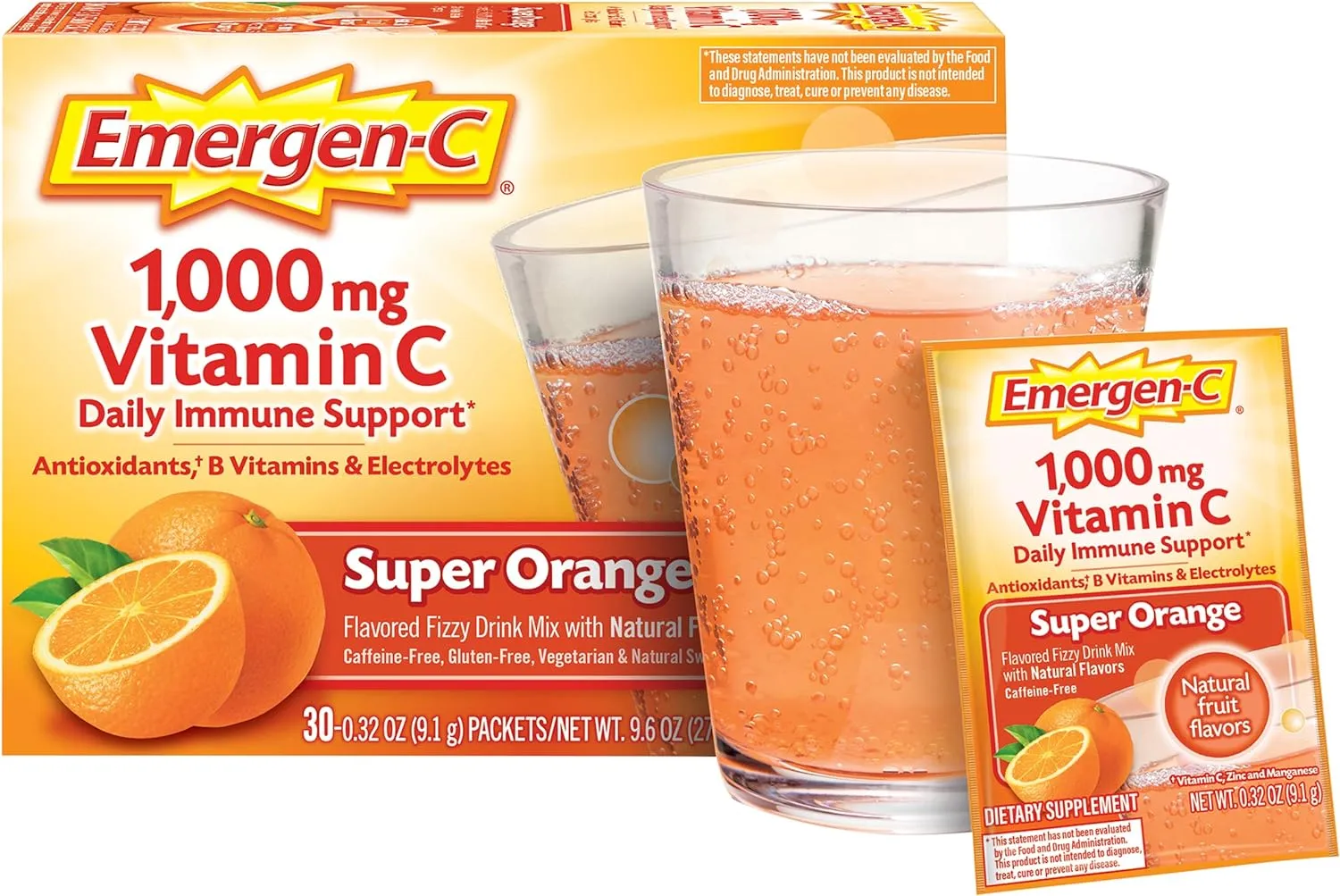 Emergen C Inmune Vitamina C Naranja 30 Sobres 