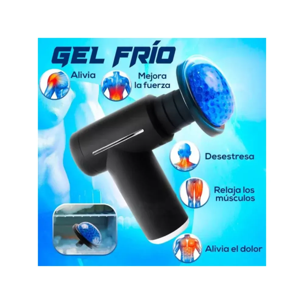 Massage Gun Masajeador Muscular Eléctrico Pistola Calor Frio Color Gun